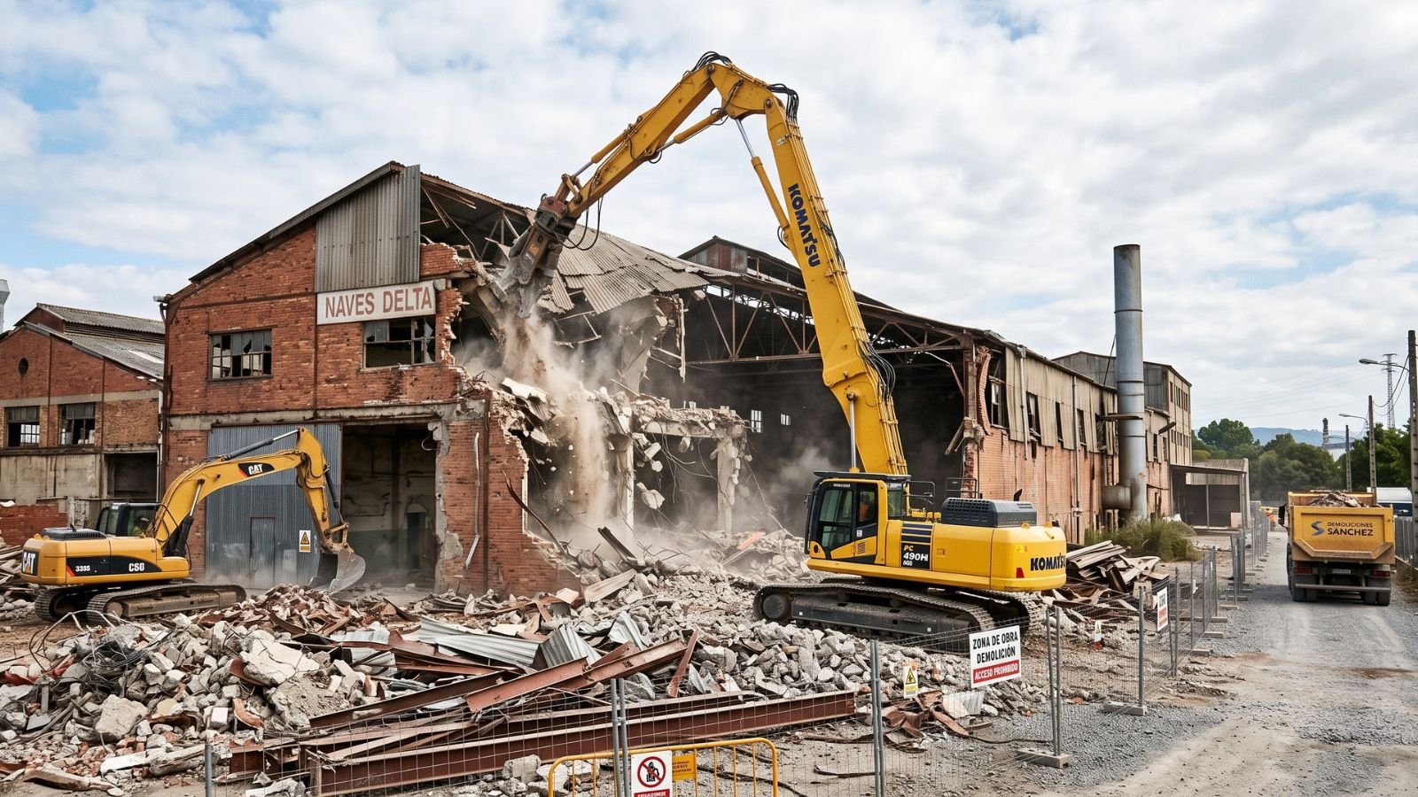 Demolición de una nave industrial